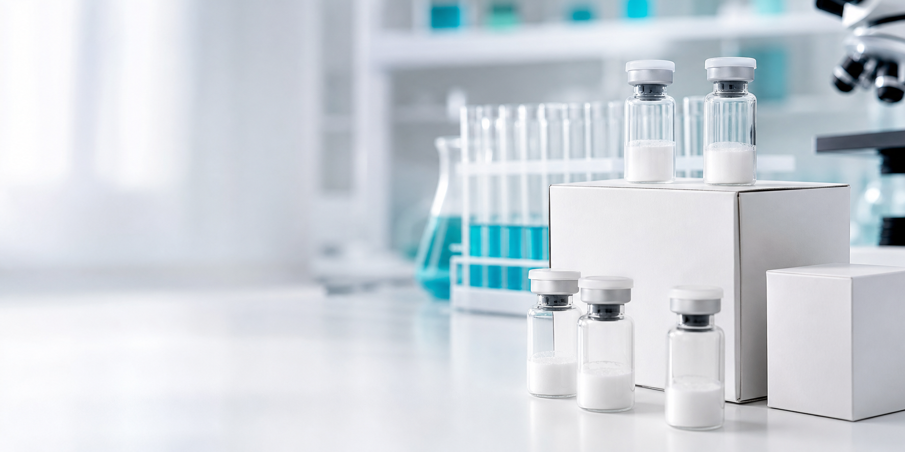 Laboratory peptide supply scene